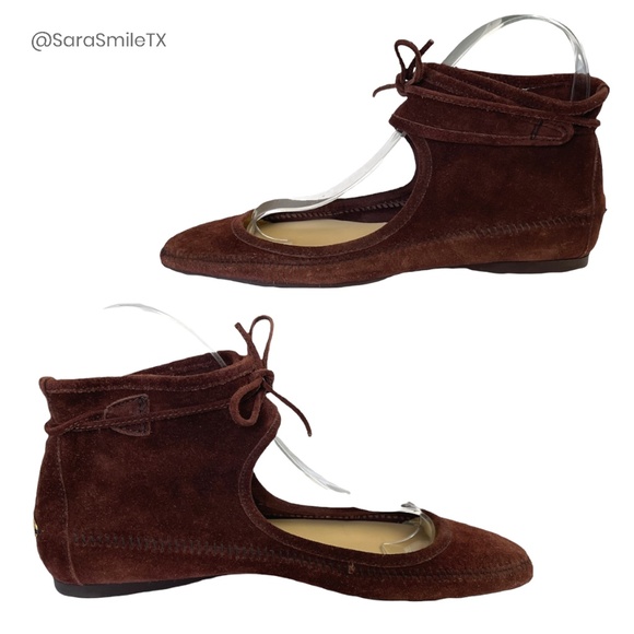 JIMMY CHOO Unique Authentic Boho Suede Gladiator Flats Ballet Shoes - RARE - Picture 5 of 15